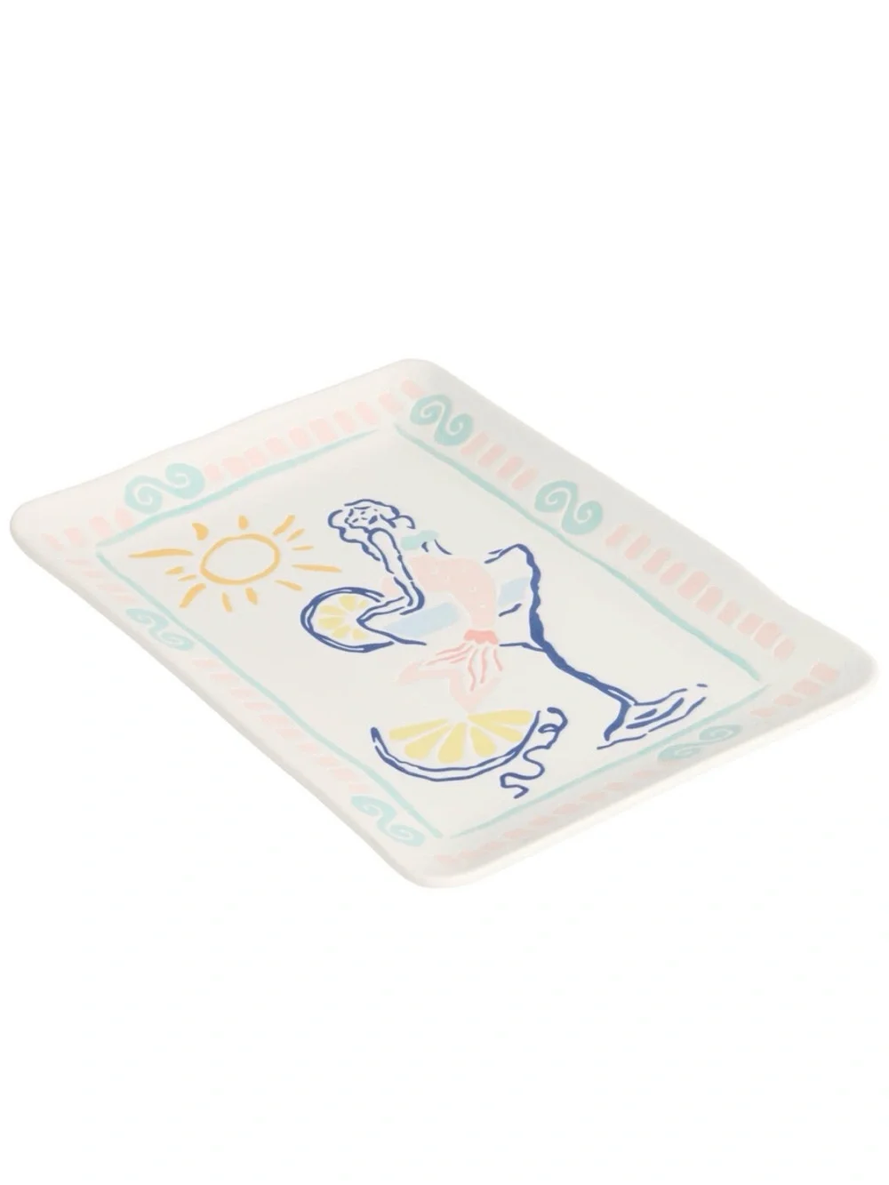 NEW Serving Platter - Watercolor Mermaid Club Serving Platter